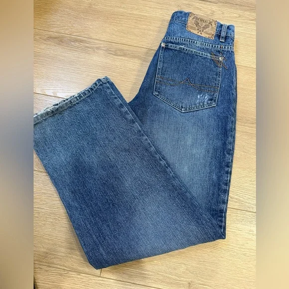 Avirex Men’s Relaxed Fit Jeans Sz 30 – Distressed Vintage Y2K Style - Picture 13 of 15